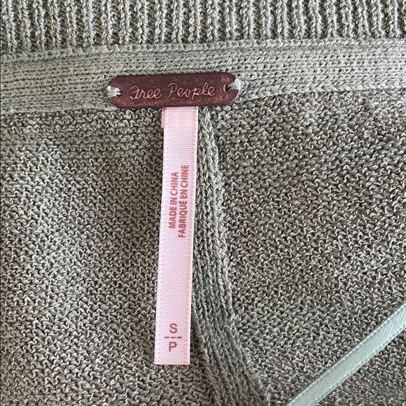 Free People Green Work From Home Sweater Tee - Picture 5 of 9